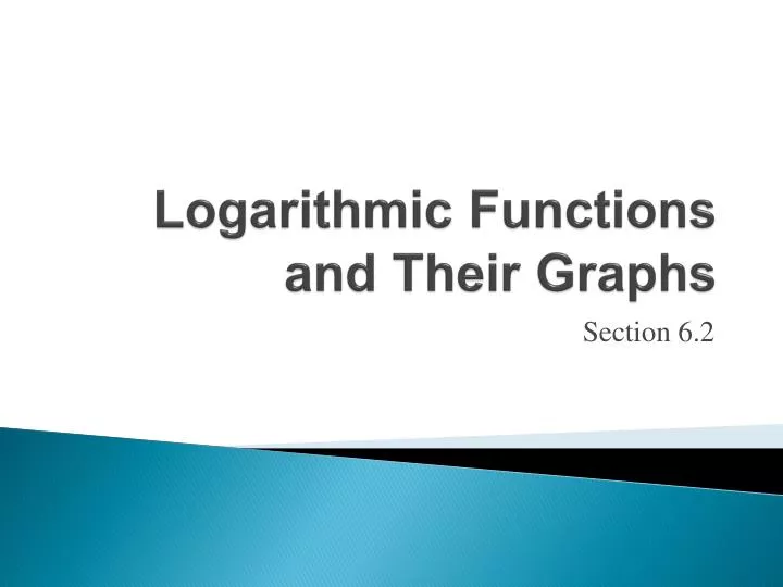 logarithmic functions and their graphs