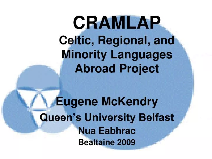 cramlap celtic regional and minority languages abroad project