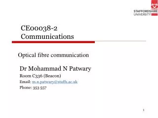 CE00038-2 Communications