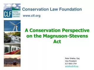 A Conservation Perspective on the Magnuson-Stevens Act