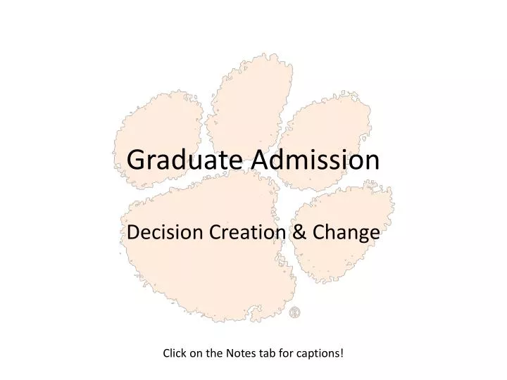 graduate admission