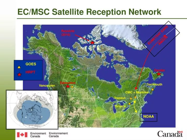 ec msc satellite reception network