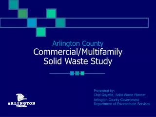 Arlington County Commercial/Multifamily Solid Waste Study