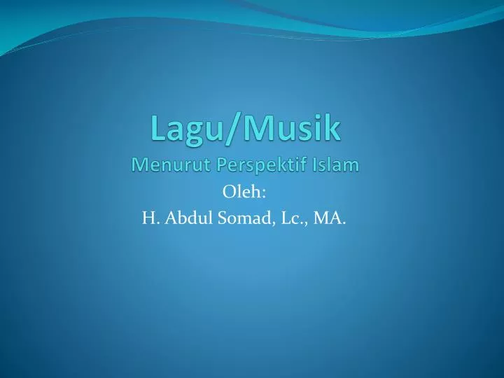 lagu musik menurut perspektif islam