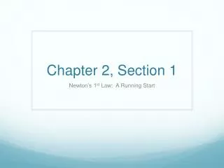 chapter 2 section 1