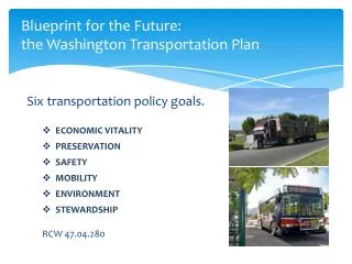 Blueprint for the Future: the Washington Transportation Plan