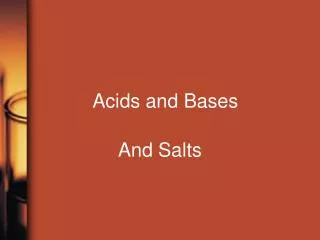 Acids and Bases