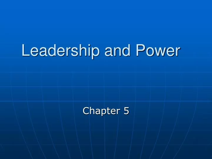 leadership and power