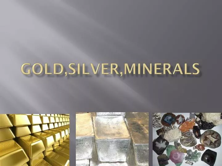 gold silver minerals