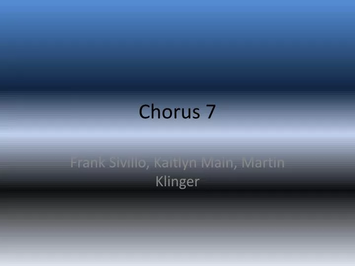 chorus 7