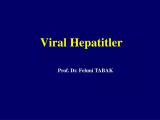 viral hepatitler