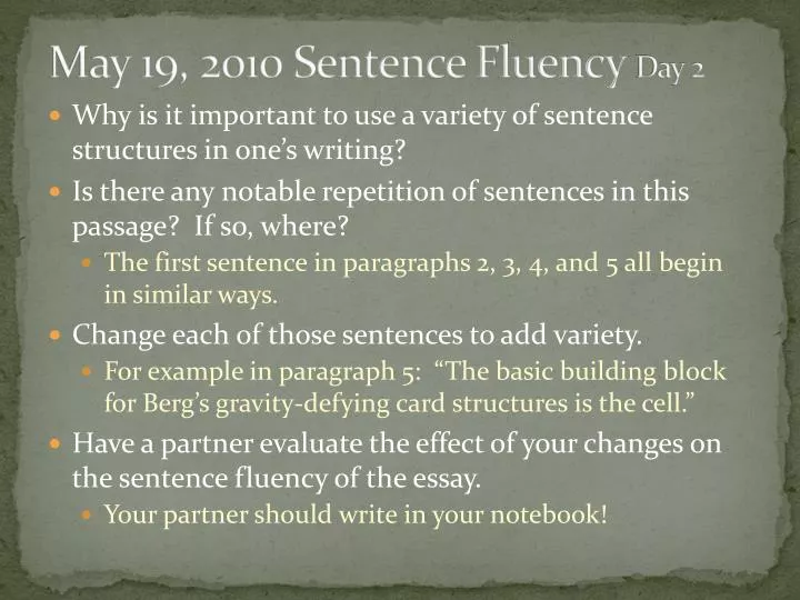 may 19 2010 sentence fluency day 2