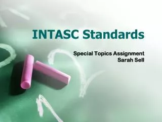 INTASC Standards