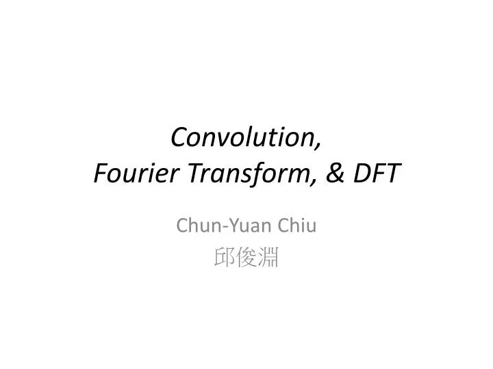 convolution fourier transform dft