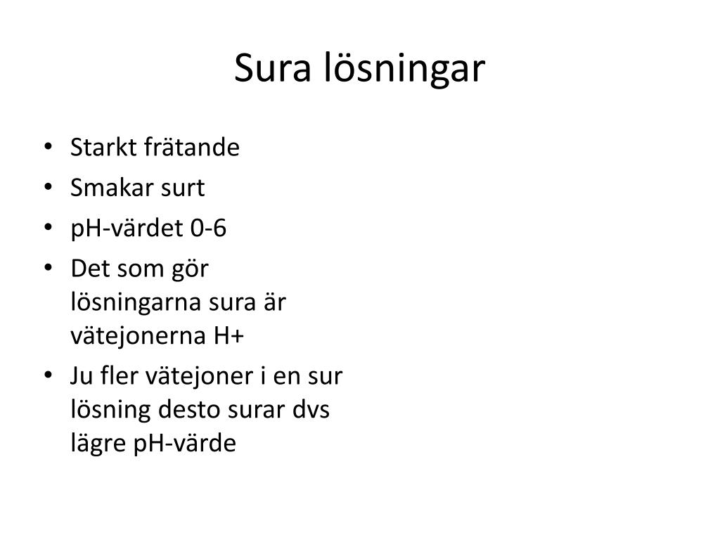 PPT - Sura lösningar PowerPoint Presentation, free download - ID:3059082