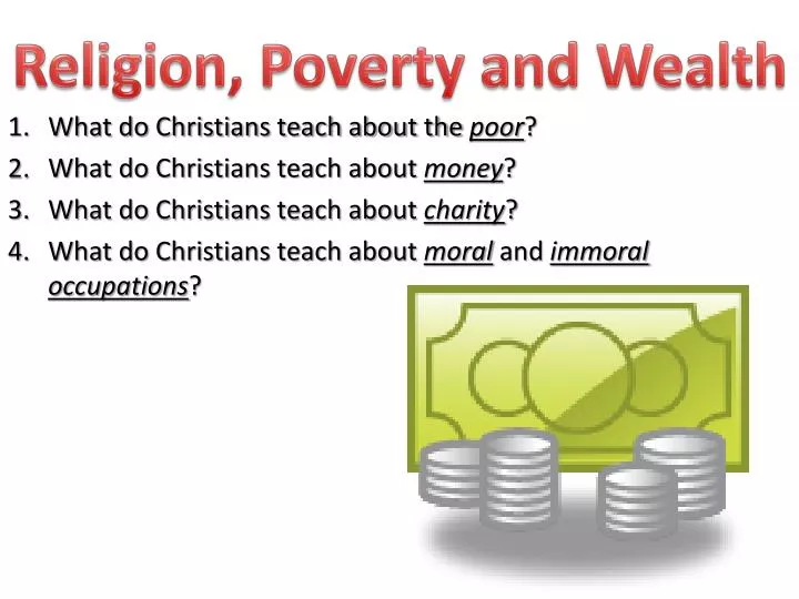 religion poverty and wealth