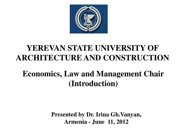 yerevan state university of architecture and construction