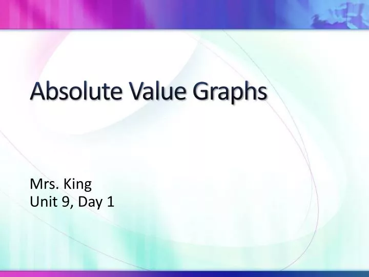 absolute value graphs