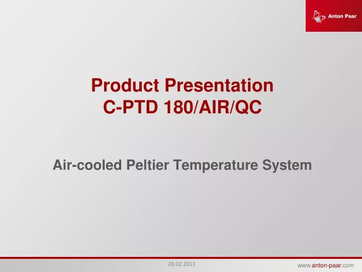 product presentation c ptd 180 air qc