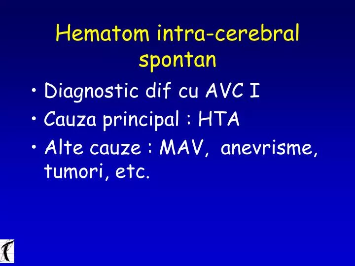 hematom intra cerebral spontan