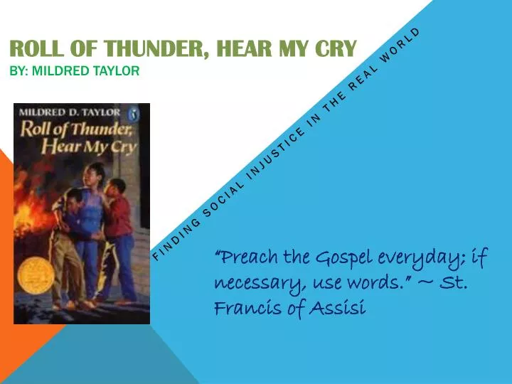 roll of thunder hear my cry by mildred taylor