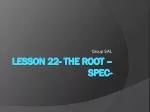 Understanding the Spectrum of Spectral Terms in Language - slide 1