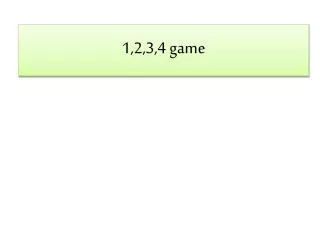 1 2 3 4 game