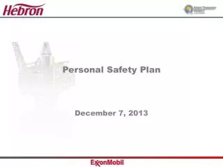 Personal Safety Plan