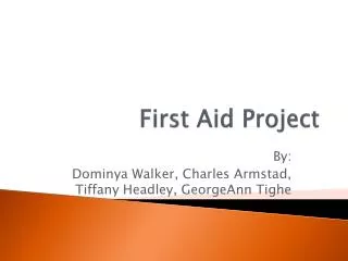 First Aid Project