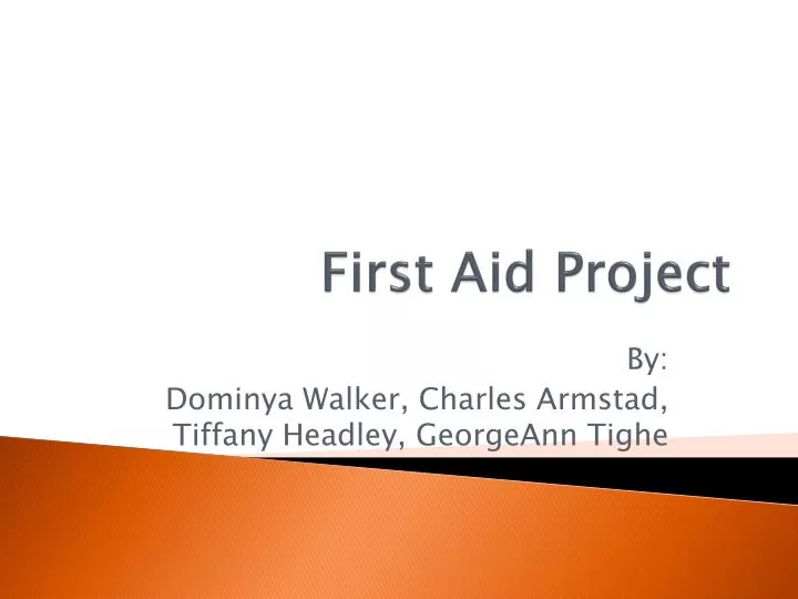 first aid project