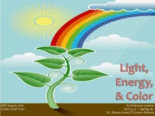 Light, Energy, &amp; Color