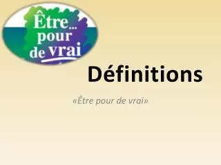 d finitions