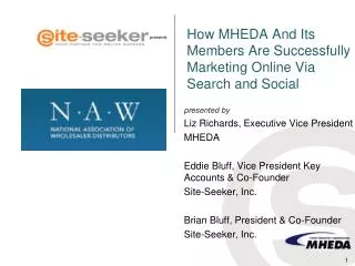 How MHEDA And Its Members Are Successfully Marketing Online Via Search and Social