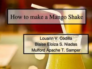 How to make a Mango Shake
