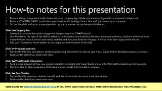 How-to notes for this presentation