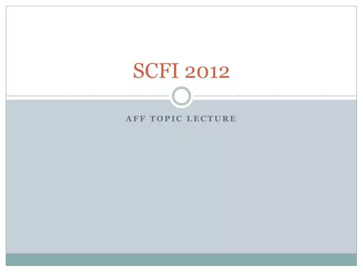 scfi 2012