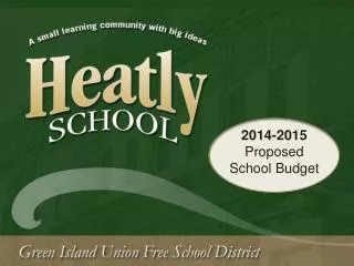 2014-2015 Proposed School Budget