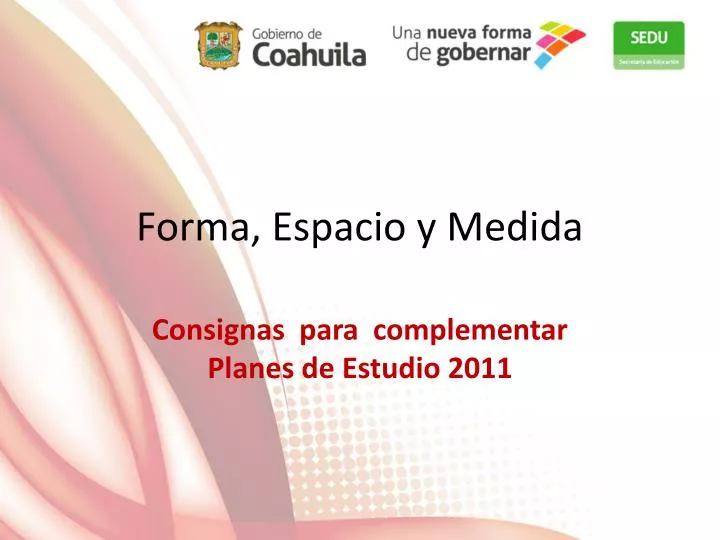 forma espacio y medida