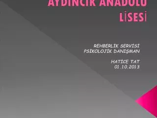 aydincik anadolu l ses