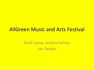 AllGreen Music and Arts Festival