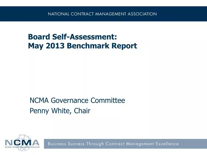 board self assessment may 2013 benchmark report