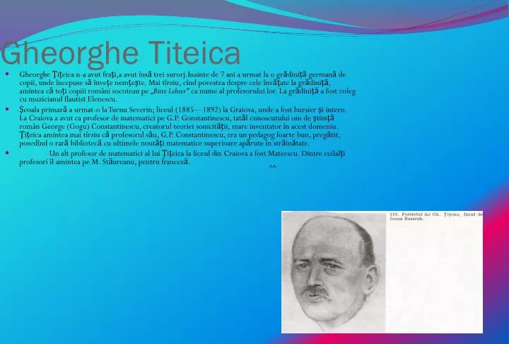 gheorghe titeica