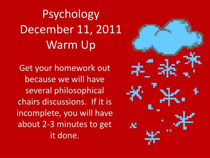 psychology december 11 2011 warm up