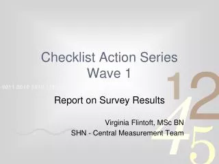 Checklist Action Series Wave 1