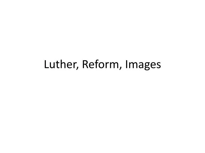 luther reform images