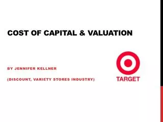 Cost of Capital &amp; valuation