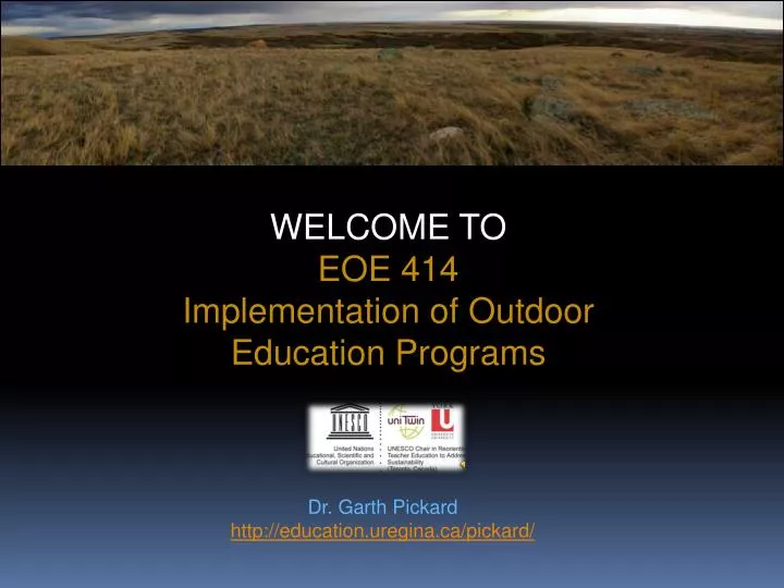 welcome to eoe 414 implementation of outdoor education programs
