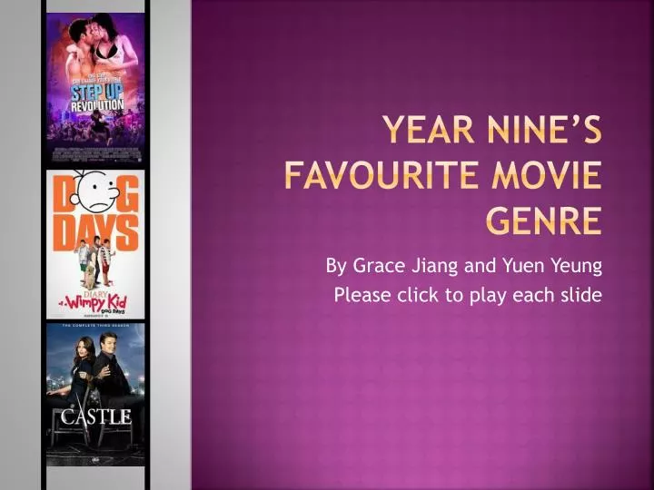 year nine s favourite movie genre