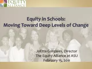 Equity in Schools: Moving Toward Deep Levels of Change