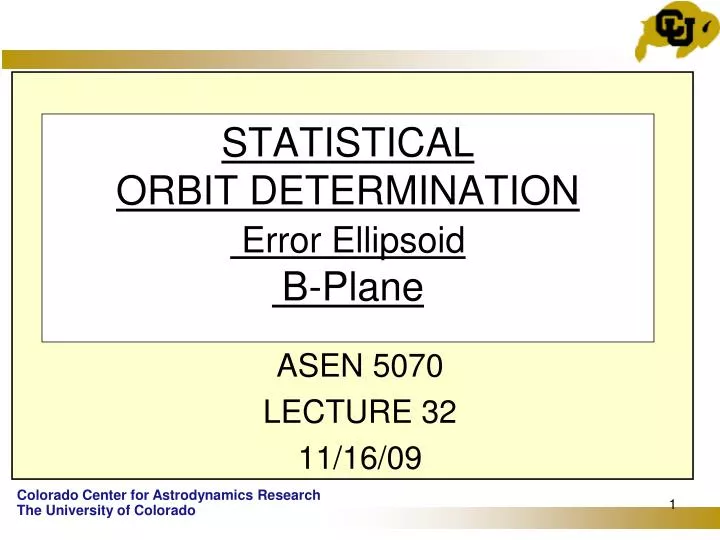 statistical orbit determination error ellipsoid b plane